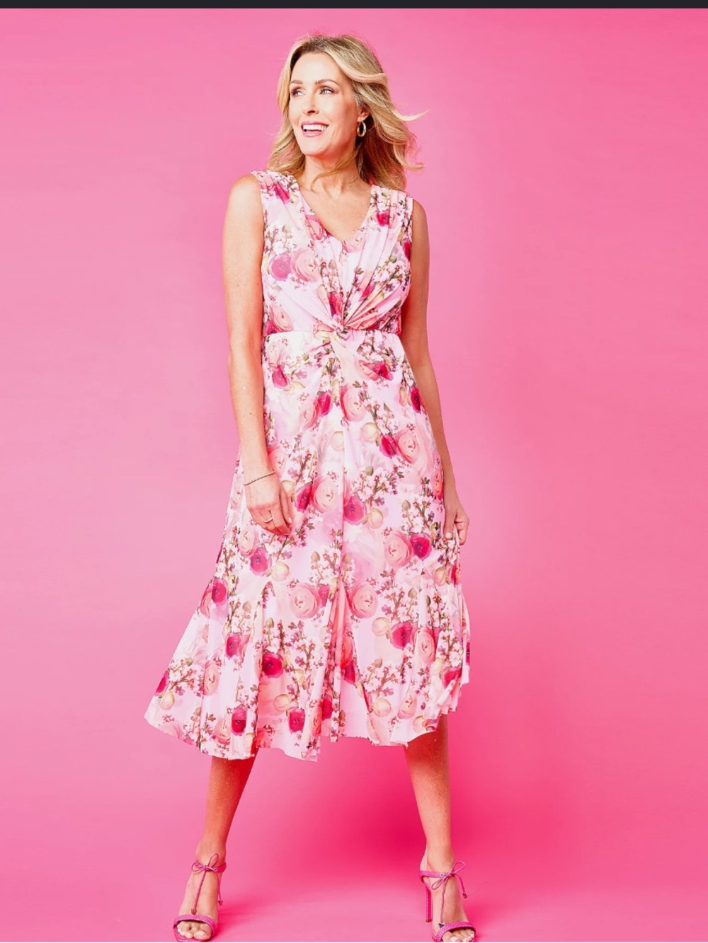 “As Is” Issac Mizrahi Live! Petite Always Issac Midi Dress